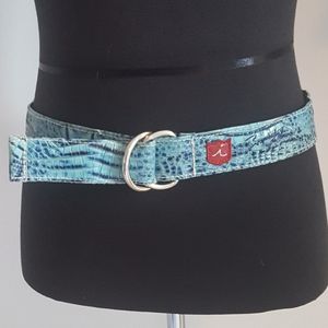 Iliac Golf Italian croc embossed leather belt